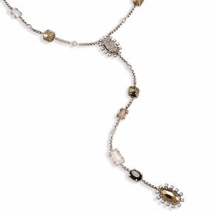 NWT! Kendra Scott 'Liesl' Y Necklace silver